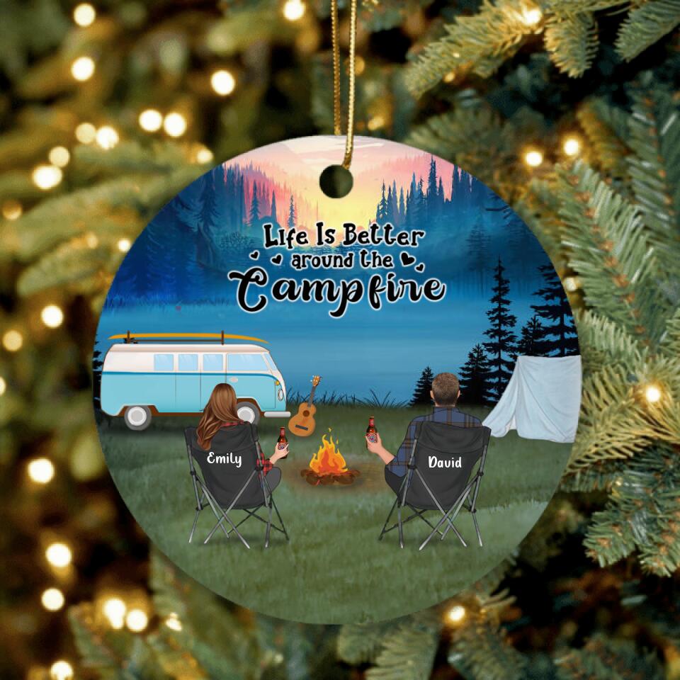 Personalized Family Camping Ornament