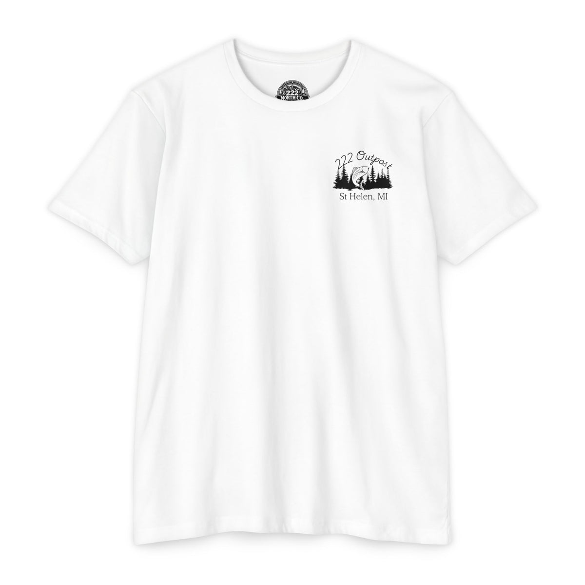 222 Outpost Camp & Catch Vintage Badge Tee