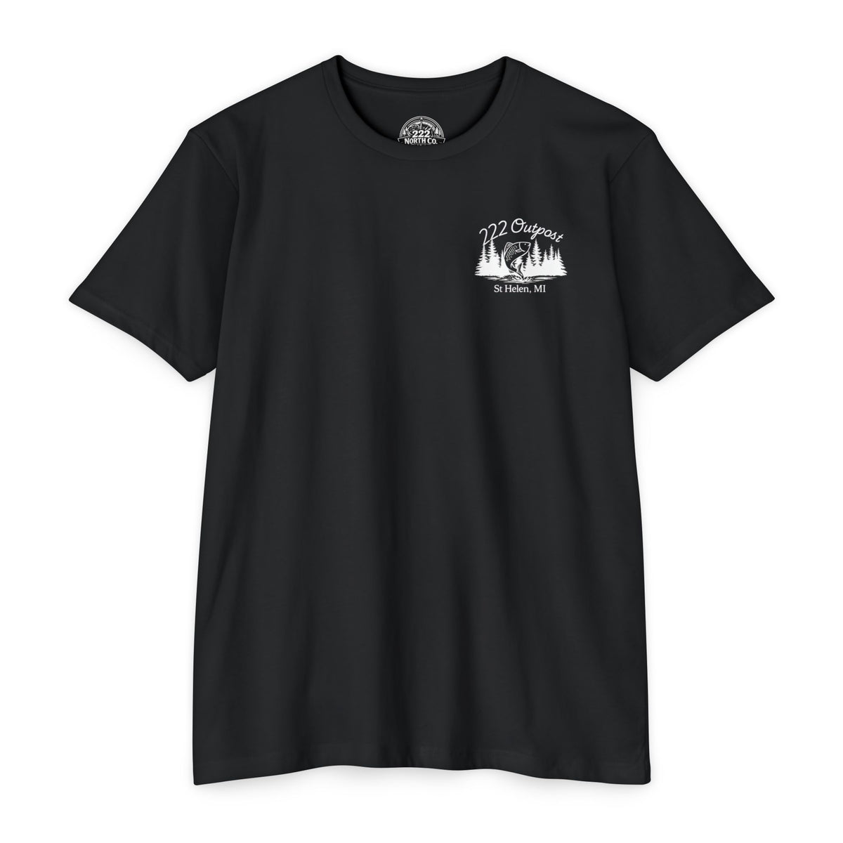 222 Outpost Camp & Catch Vintage Badge Tee