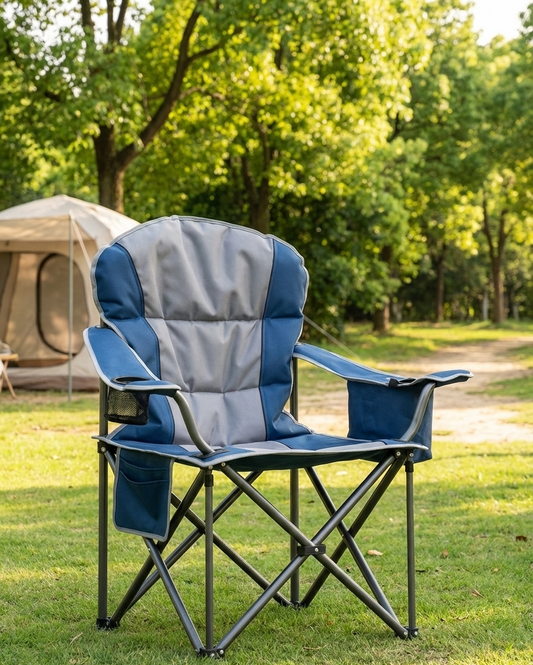 Heavy-Duty Folding Camping Chair with Cooler