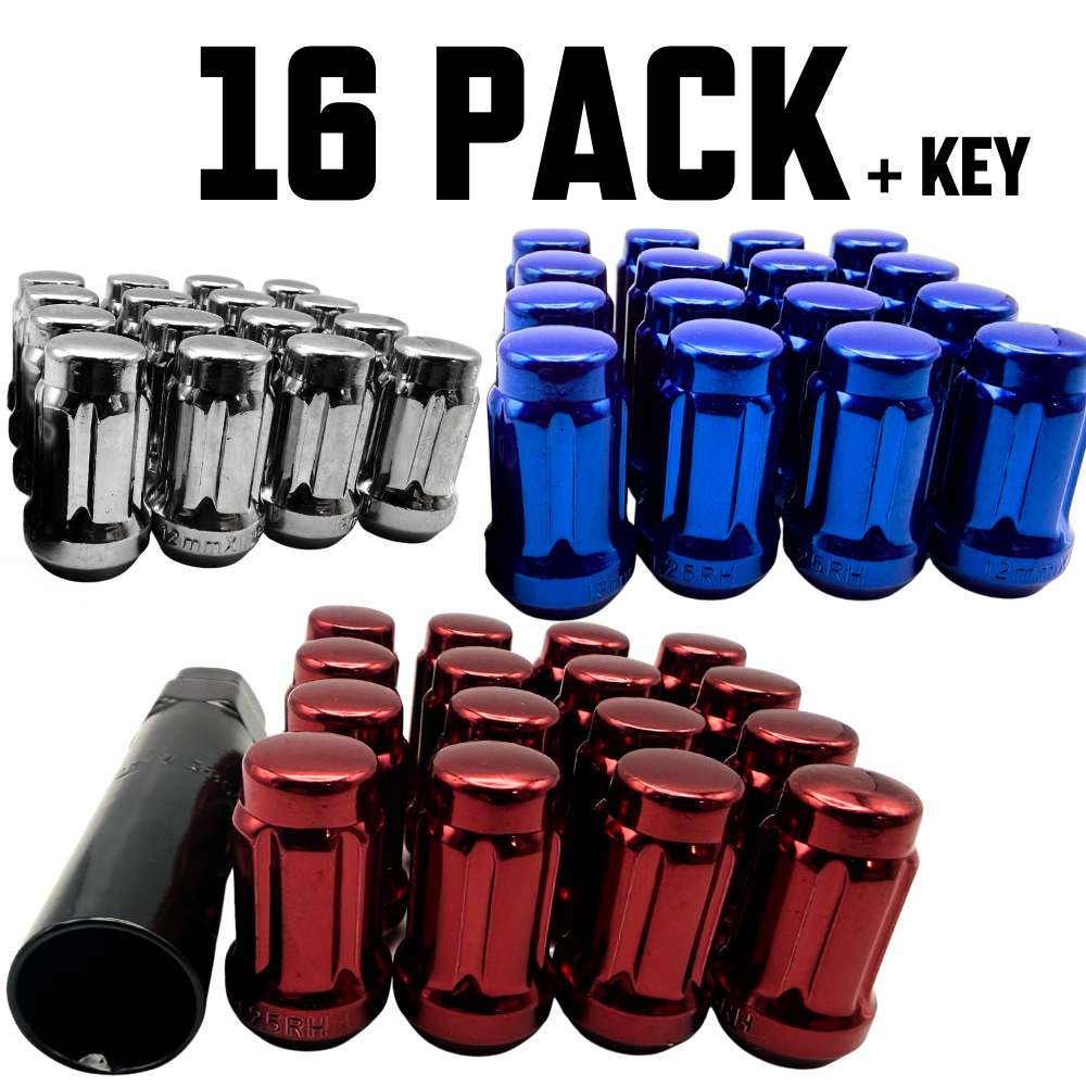 M12x1.25 Colored ATV/UTV Lug Nuts with Key