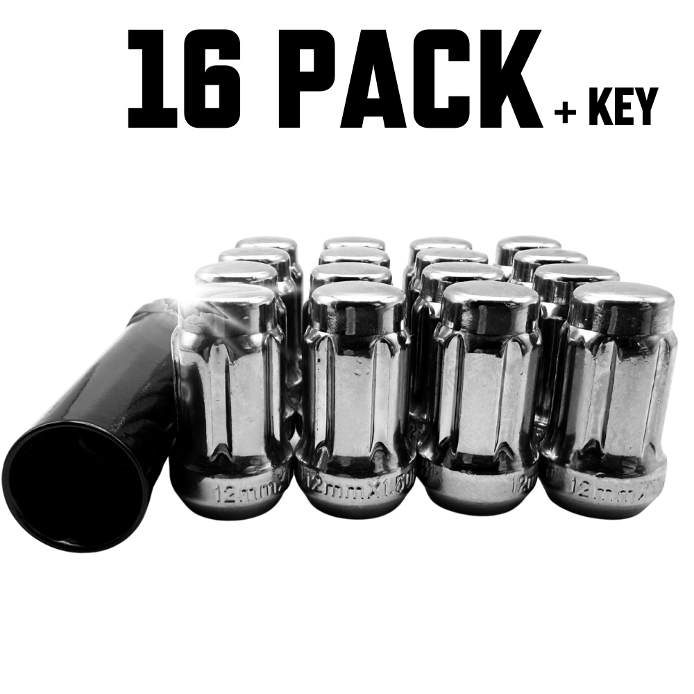 M12x1.5 Chrome ATV/UTV Lug Nuts with Key