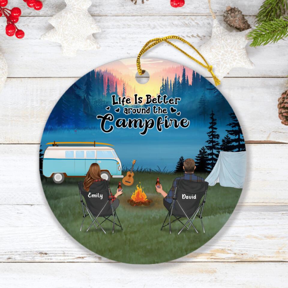 Personalized Family Camping Ornament