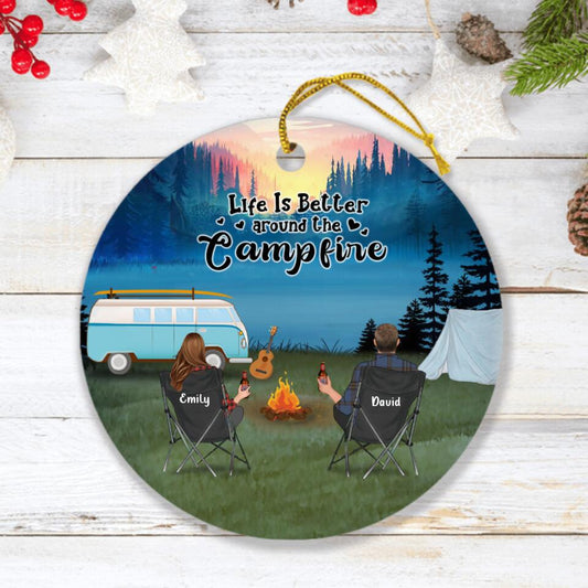 Personalized Family Camping Ornament