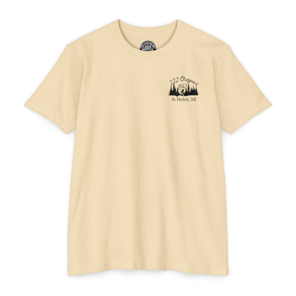 222 Outpost Camp & Catch Vintage Badge Tee