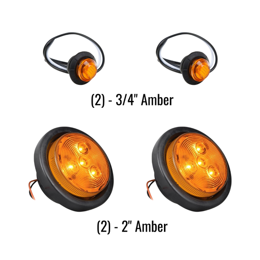 Trailer LED Corner Marker Light Kit