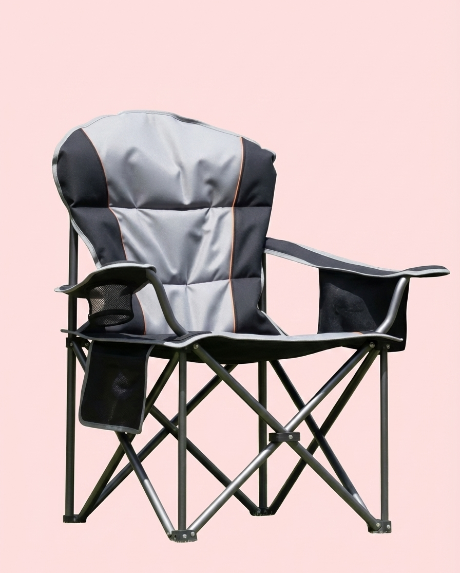 Heavy-Duty Folding Camping Chair with Cooler