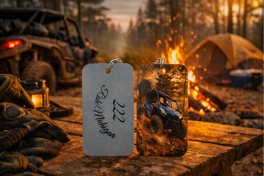 222 Ride Michigan Off-Road RZR Keychain