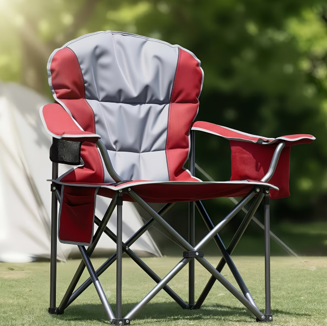 Heavy-Duty Folding Camping Chair with Cooler