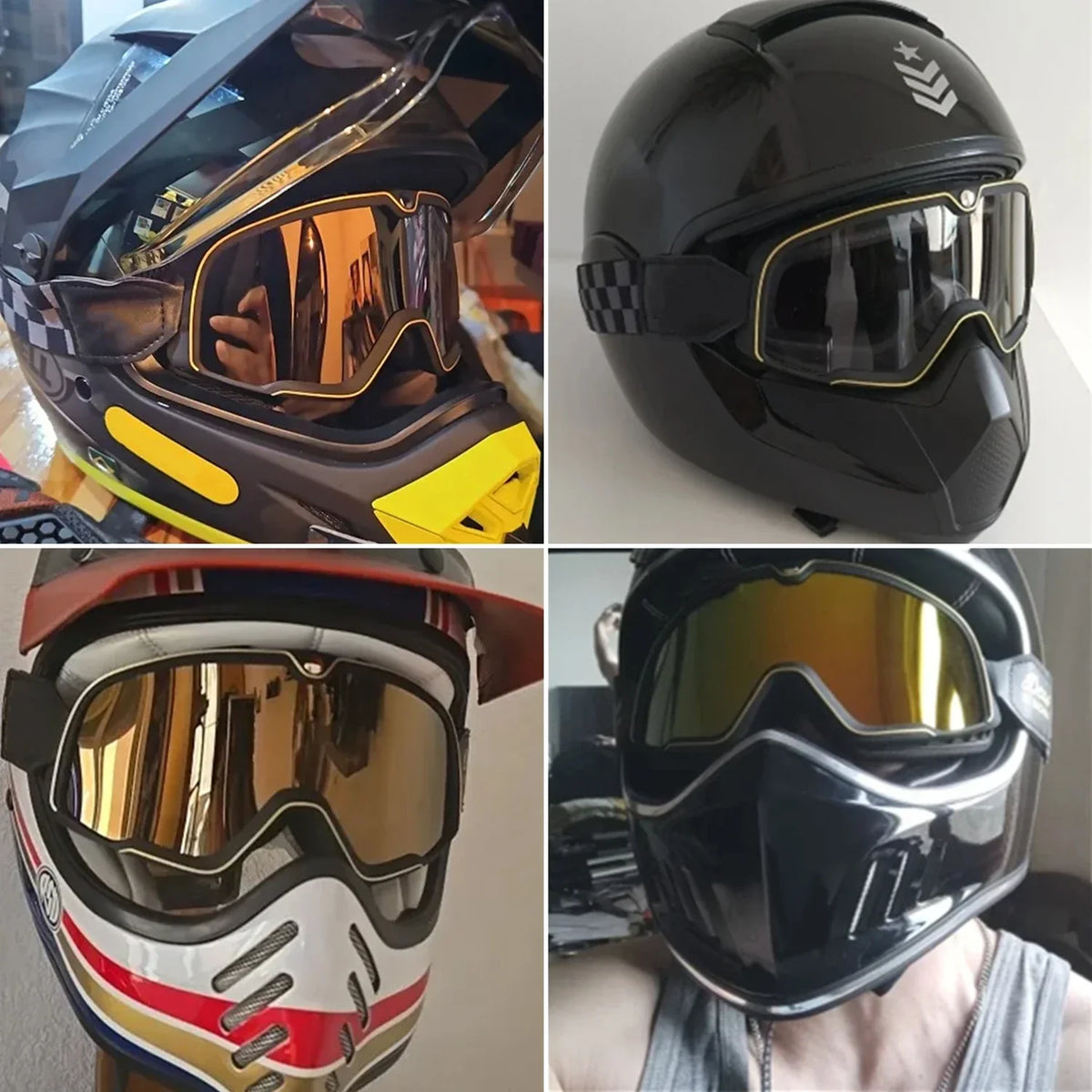 Retro Goggles Motocross