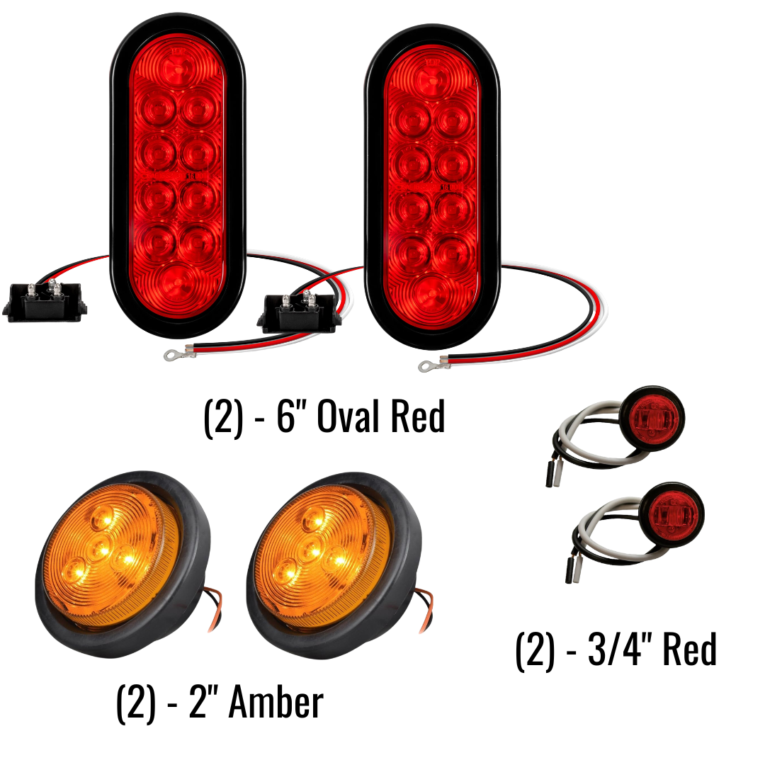 Heavy-Duty Trailer LED Tail Light Kit