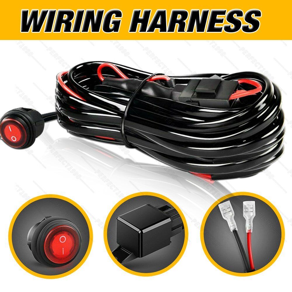 Dual-Lead LED Light Bar Wiring Harness