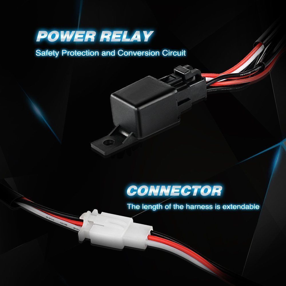 Dual-Lead LED Light Bar Wiring Harness